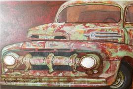 4 x 6 LANDSCAPE old ford truck